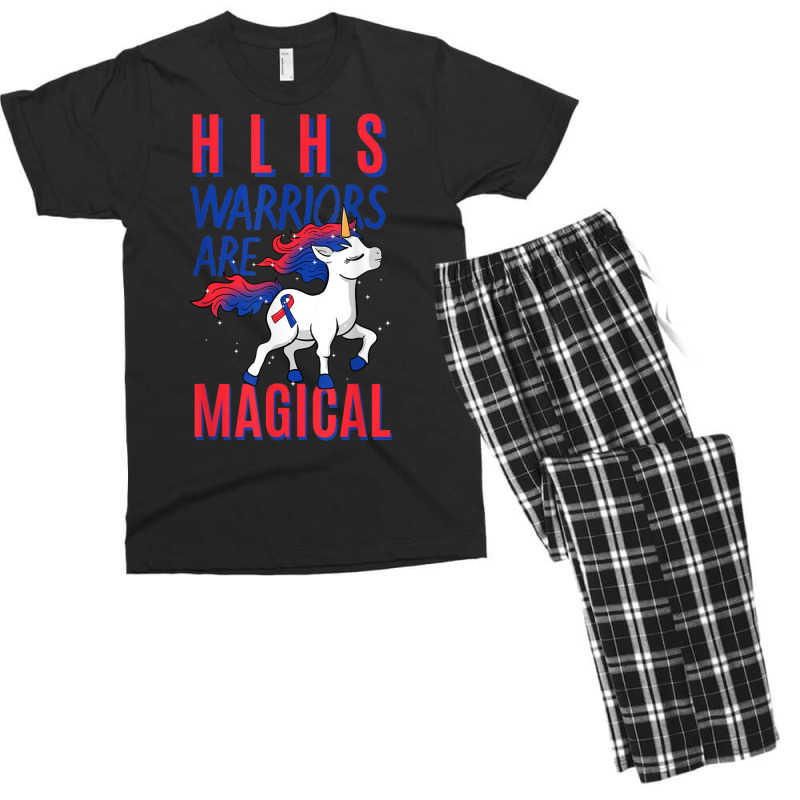 Hlhs Warrior Hypoplastic Left Heart Syndrome Unicorn Lover T Shirt Men's T-shirt Pajama Set | Artistshot