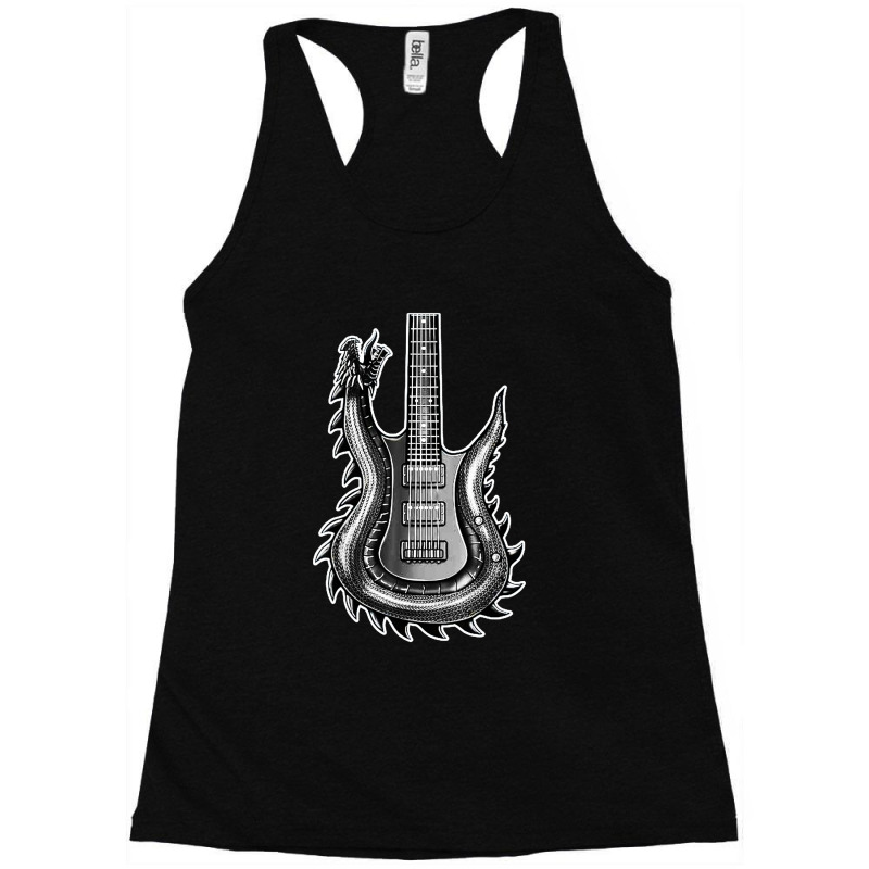 Unique Dragon Guitar Racerback Tank by Modena art | Artistshot