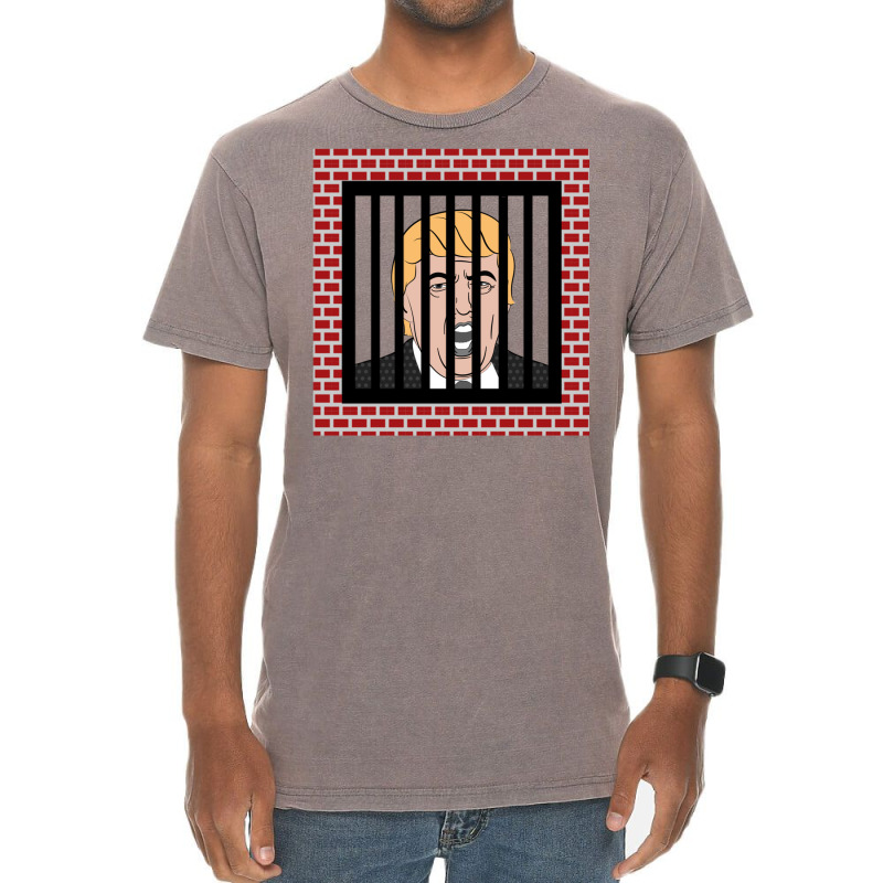 Jail Trump, Lock Trump Up, Trump In Prison, Dump Trump Long Sleeve T S Vintage T-shirt | Artistshot