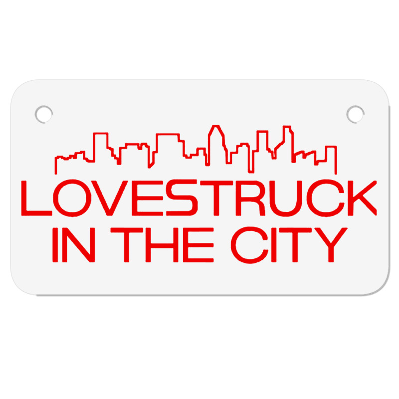 Lovestruck In The City Motorcycle License Plate | Artistshot