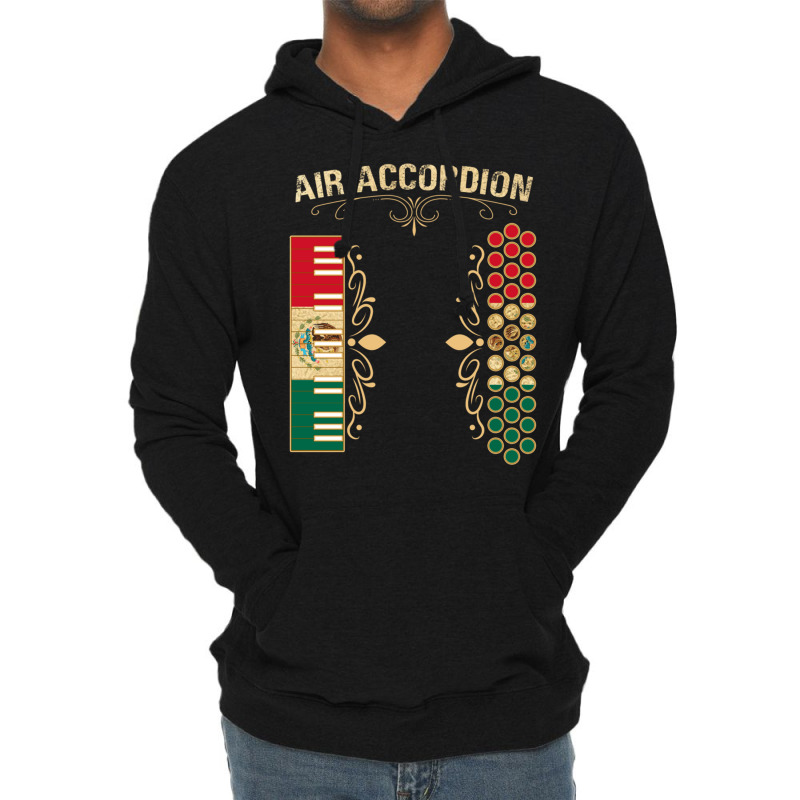 Mexican Flag Vintage Air Accordion For Latin Community Pullover Hoodie Lightweight Hoodie by cm-arts | Artistshot