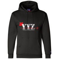 Retro Vintage Toronto Yyz Maple Leaf Airport Code T Shirt Champion Hoodie | Artistshot