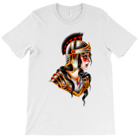 Traditional Beautiful Knight Tattoo T-shirt | Artistshot