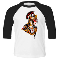 Traditional Beautiful Knight Tattoo Toddler 3/4 Sleeve Tee | Artistshot