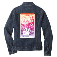 The Sun Tarot Card Witch Aesthetic Witchy Major Arcana T Shirt Ladies Denim Jacket | Artistshot