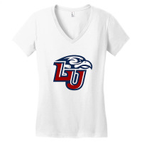 Liberty Flames Women's V-neck T-shirt | Artistshot