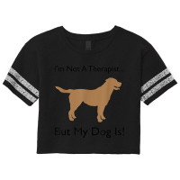 Therapy Dog T Shirt  Dog Therapist  Canine Volunteer Scorecard Crop Tee | Artistshot