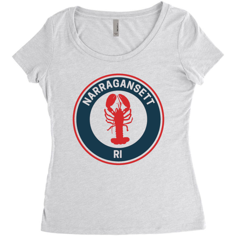 Vintage Narragansett Rhode Island Women's Triblend Scoop T-shirt by cm-arts | Artistshot