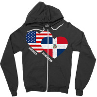 Dominican Republic Flag Shirt Dominican American Pride Premium T Shirt Zipper Hoodie | Artistshot