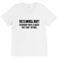 Quotes This Is America V-neck Tee | Artistshot