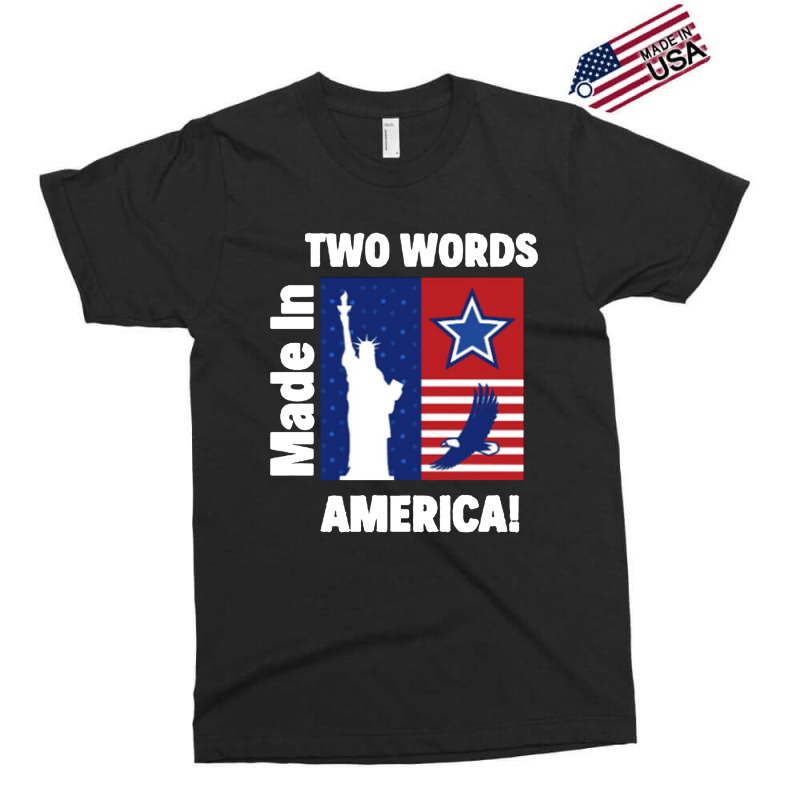 Two Words Made In America Exclusive T-shirt | Artistshot