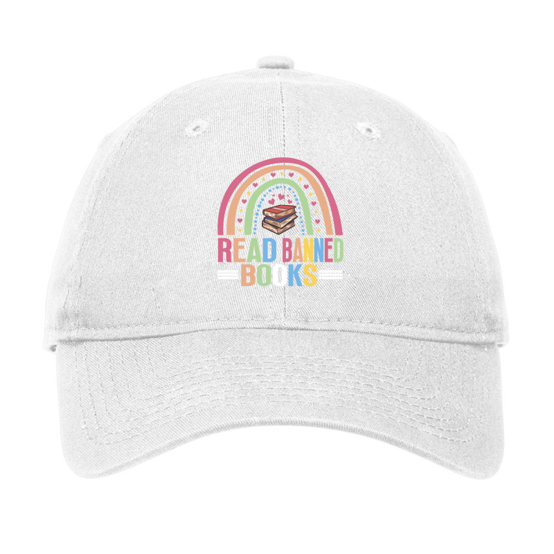 Retro Read Banned Books Rainbow Book Reading Nerd Long Sleeve T Shirt Adjustable Cap by cm-arts | Artistshot