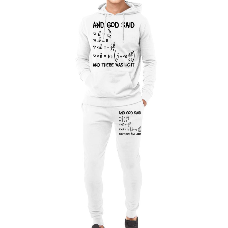 Maxwell Equations And God Said And There Was Light Pullover Hoodie Hoodie & Jogger set by cm-arts | Artistshot