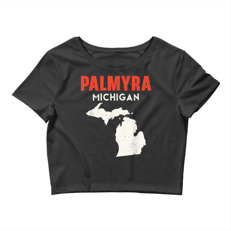 Palmyra Michigan Usa State America Travel Michiganian T Shirt Crop Top by cm-arts | Artistshot