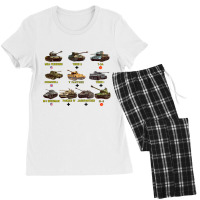 Top Ten Best Ww2 Tanks M4 Sherman Panzer Iv Tiger Ii T 34 Sweatshirt Women's Pajamas Set | Artistshot