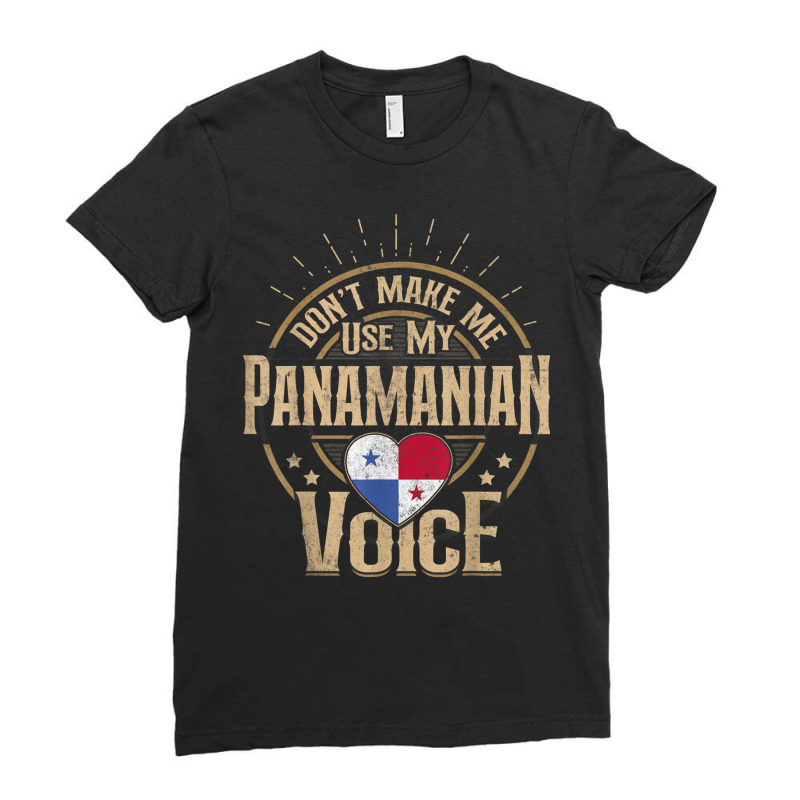 Panama Flag Souvenirs For Panamanians Men & Women T Shirt Ladies Fitted T-Shirt by cm-arts | Artistshot