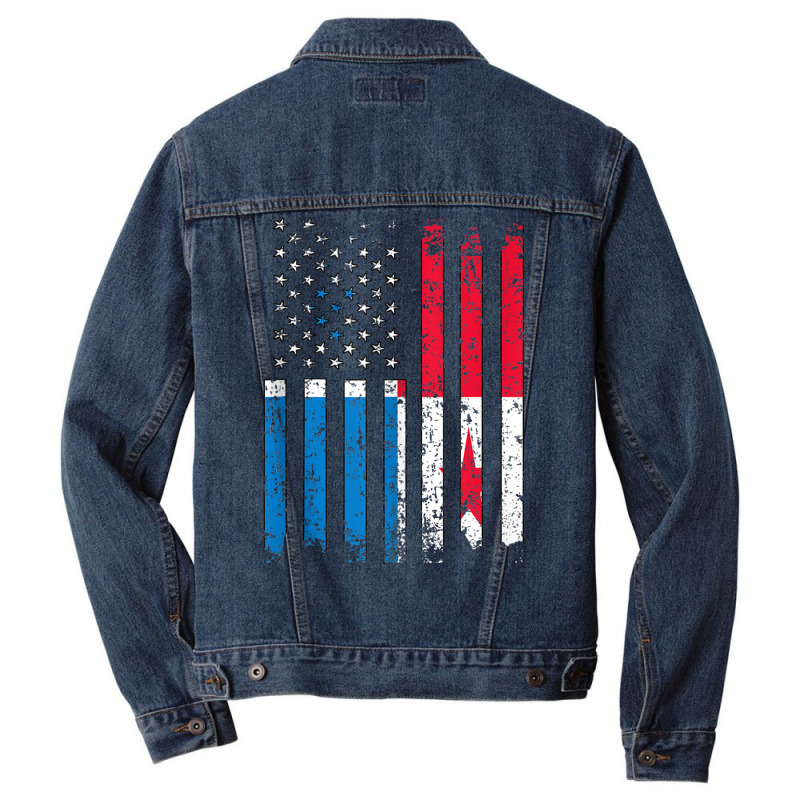 Panamanian Us Flag Panama Born Panamanian American Tank Top Men Denim Jacket by cm-arts | Artistshot