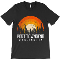 Port Townsend Washington Wa Shirt Retro 70s 80s Vintage Gift T Shirt T-shirt | Artistshot