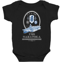 Uss Saratoga Cva 60 Naval Ship Military Aircraft Carrier T Shirt Baby Bodysuit | Artistshot