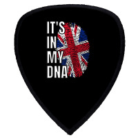 Its In My Dna British Flag United Kingdom Fingerprint Raglan Baseball Shield S Patch | Artistshot