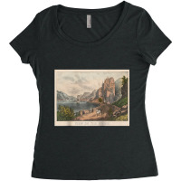 Vintage Rhine River Illustration (1907) Raglan Baseball Tee Women's Triblend Scoop T-shirt | Artistshot