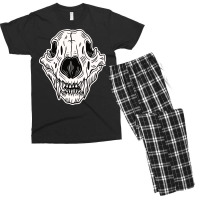 Front Animal Skull Men's T-shirt Pajama Set | Artistshot