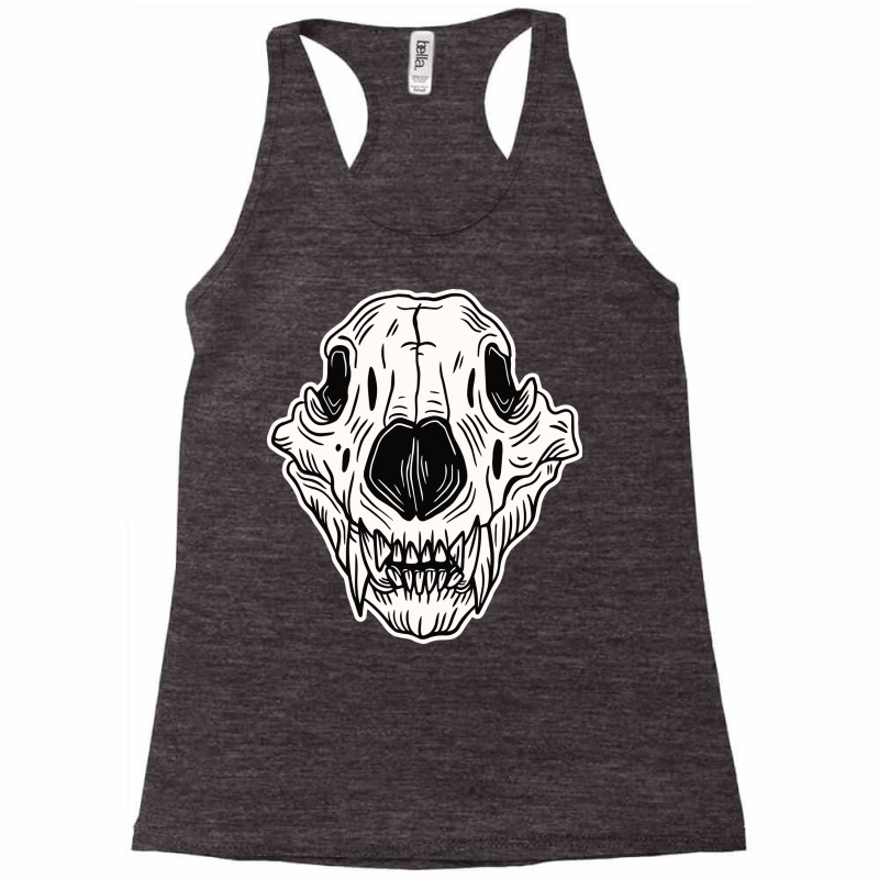 Front Animal Skull Racerback Tank by Morspective | Artistshot