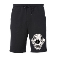 Front Animal Skull Fleece Short | Artistshot