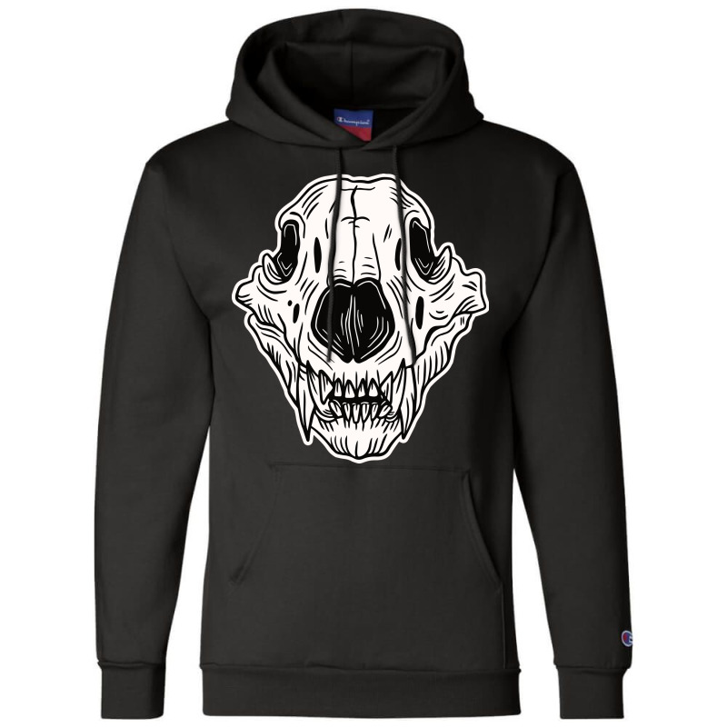 Front Animal Skull Champion Hoodie by Morspective | Artistshot