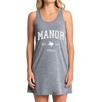 Manor Texas Tx Vintage Athletic Sports Design T Shirt Tank Dress | Artistshot