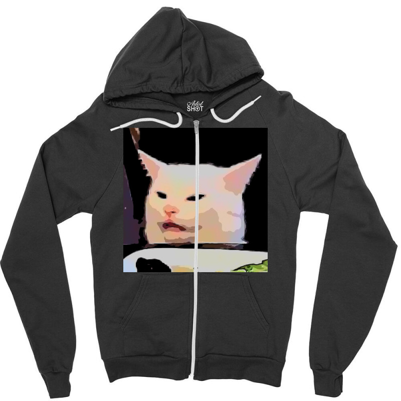 Cat Meme Zipper Hoodie | Artistshot