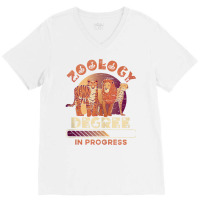 Zoology Degree In Progress Zoo Animals Caretaker Tank Top V-neck Tee | Artistshot