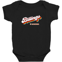 Retro 80s Billings Montana Mt Baby Bodysuit | Artistshot