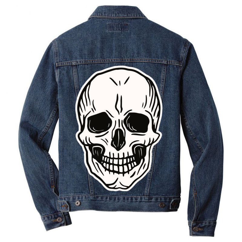 Front Man Skull Men Denim Jacket | Artistshot