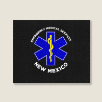 New Mexico Ems Emergency Medical Services Emt Medic Landscape Canvas Print | Artistshot