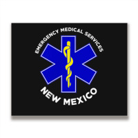 New Mexico Ems Emergency Medical Services Emt Medic Metal Print Horizontal | Artistshot