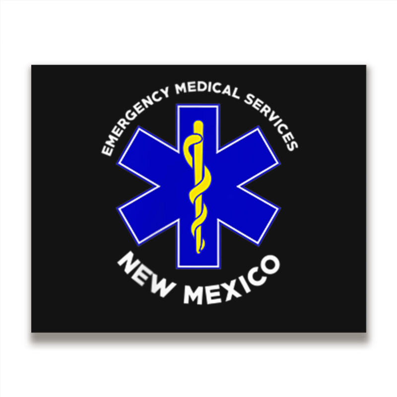 New Mexico Ems Emergency Medical Services Emt Medic Metal Print Horizontal | Artistshot