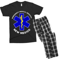 New Mexico Ems Emergency Medical Services Emt Medic Men's T-shirt Pajama Set | Artistshot