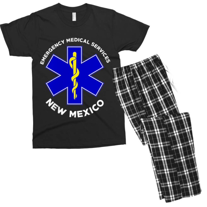 New Mexico Ems Emergency Medical Services Emt Medic Men's T-shirt Pajama Set | Artistshot