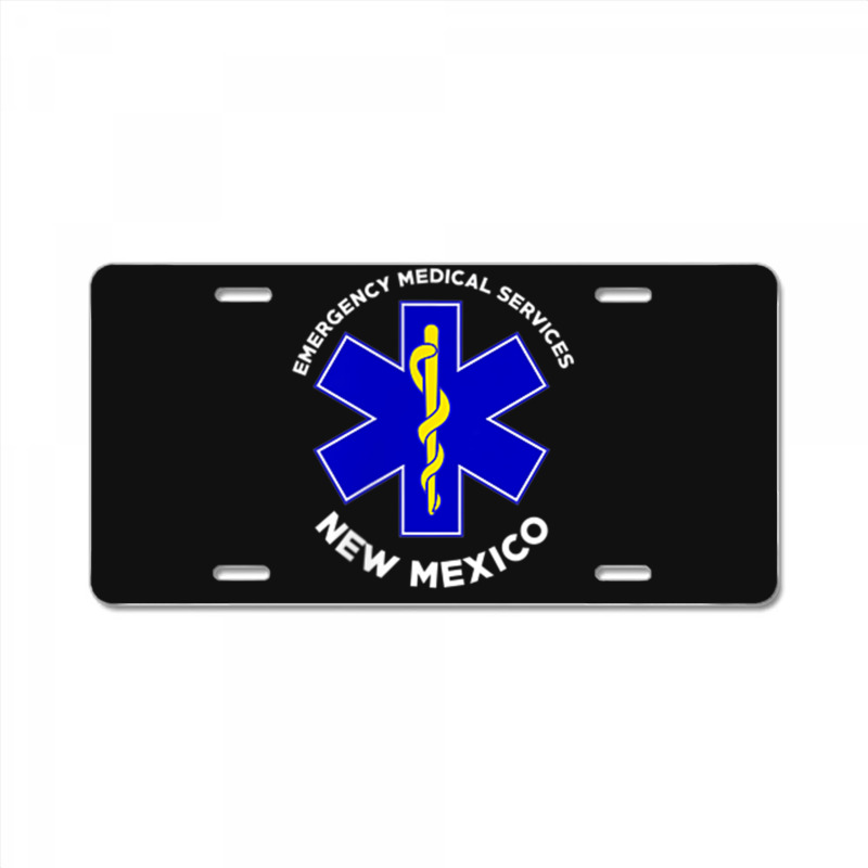 New Mexico Ems Emergency Medical Services Emt Medic License Plate | Artistshot