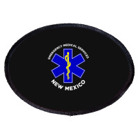 New Mexico Ems Emergency Medical Services Emt Medic Oval Patch | Artistshot