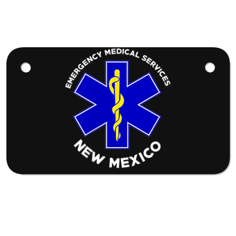 New Mexico Ems Emergency Medical Services Emt Medic Motorcycle License Plate | Artistshot