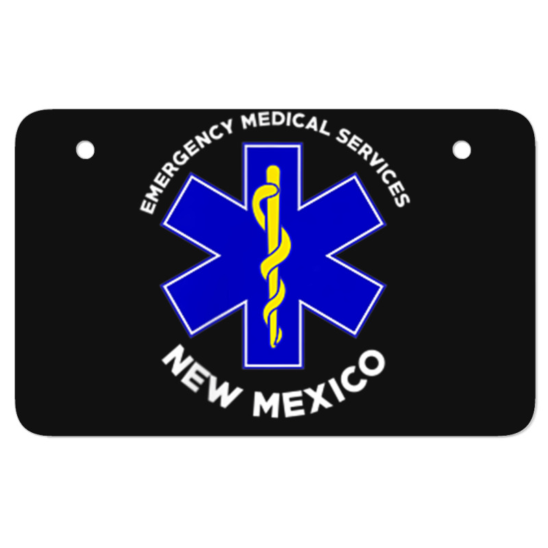 New Mexico Ems Emergency Medical Services Emt Medic Atv License Plate | Artistshot