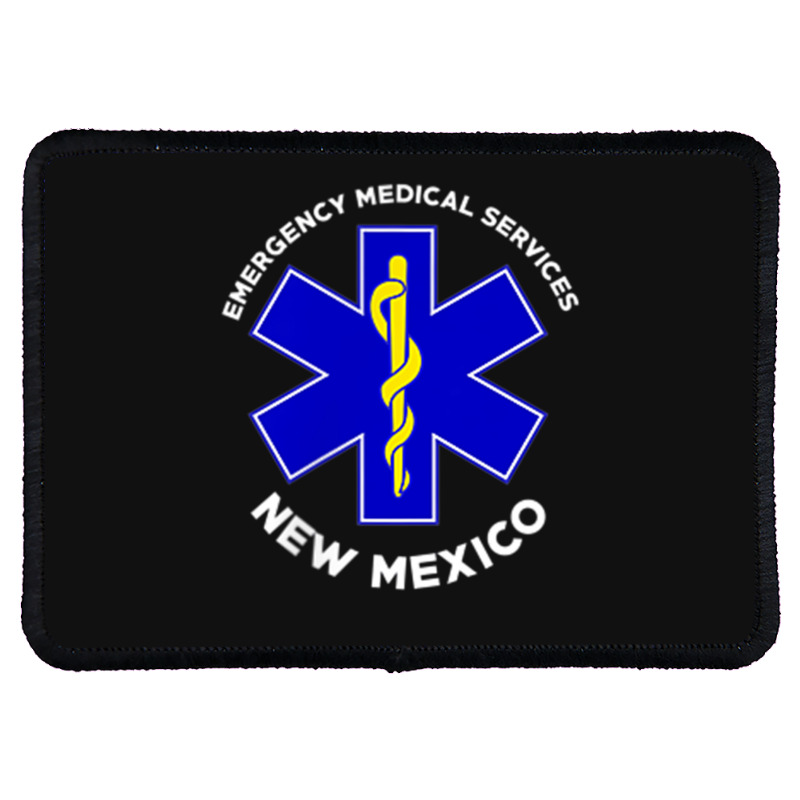 New Mexico Ems Emergency Medical Services Emt Medic Rectangle Patch | Artistshot