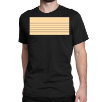 Cream Colored Notebook Paper With Single Black Lines And Yellow Paragr Classic T-shirt | Artistshot