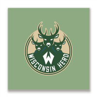 Wisconsin Herd Metal Print Square | Artistshot