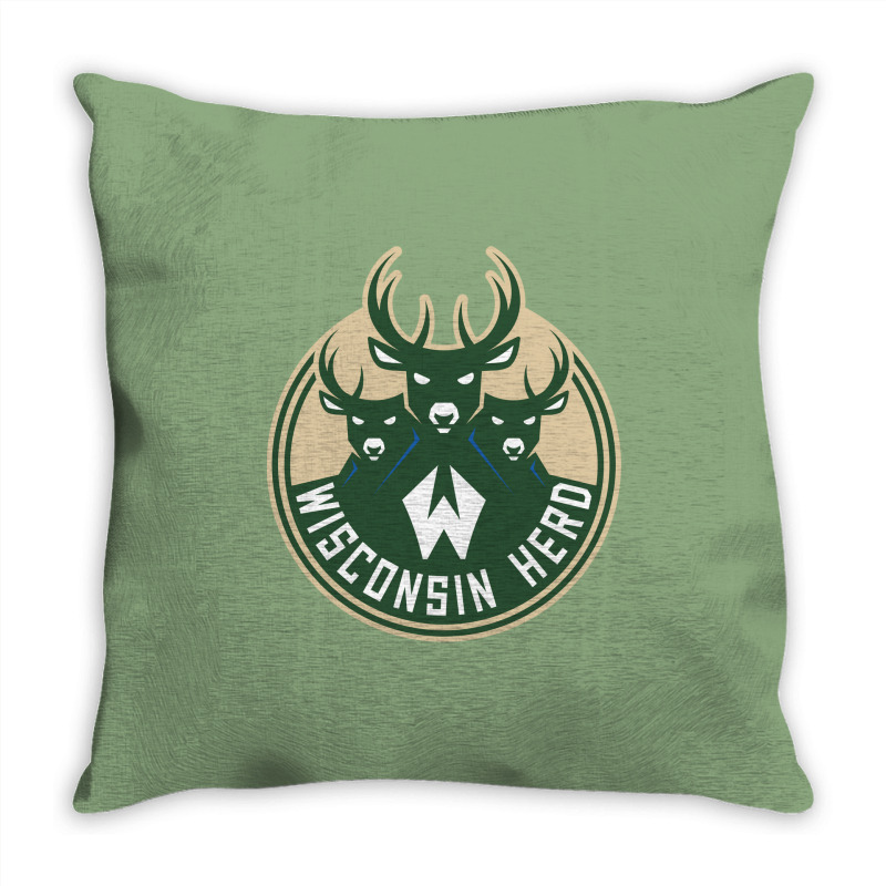 Wisconsin Herd Throw Pillow | Artistshot