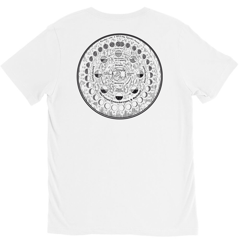 Moon Map Cartography V-neck Tee | Artistshot