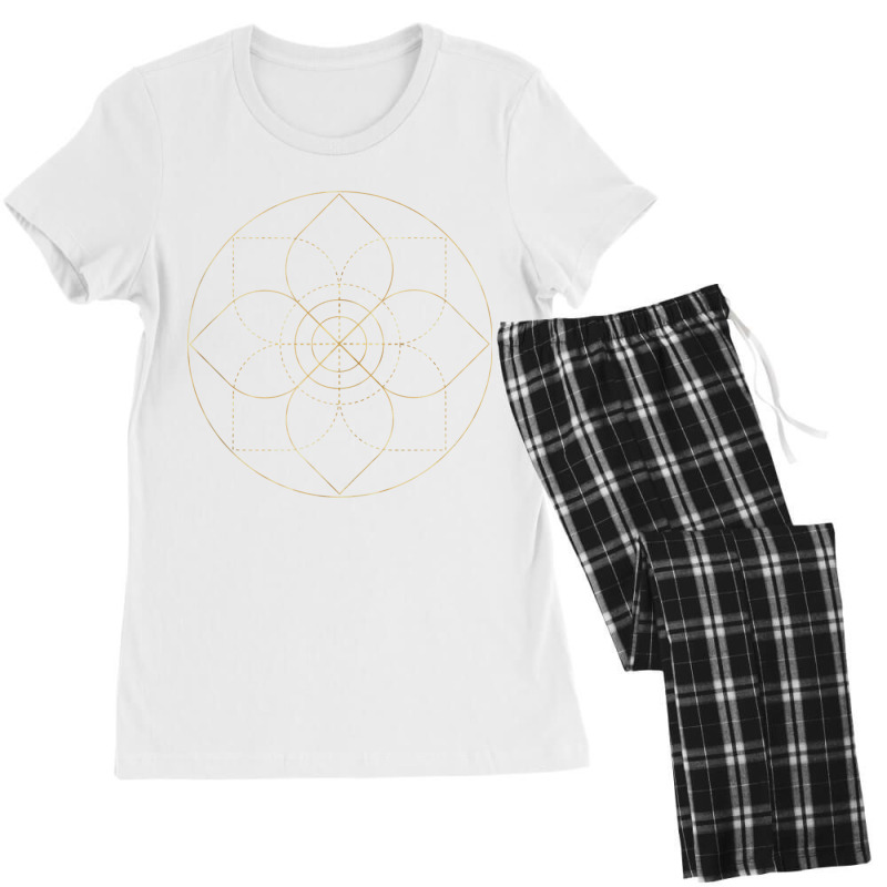 Sacred Geometry Fractal Patterns Art Good Vibe Mantra Om Tank Top Women's Pajamas Set by cm-arts | Artistshot