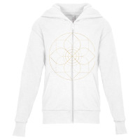 Sacred Geometry Fractal Patterns Art Good Vibe Mantra Om Tank Top Youth Zipper Hoodie | Artistshot